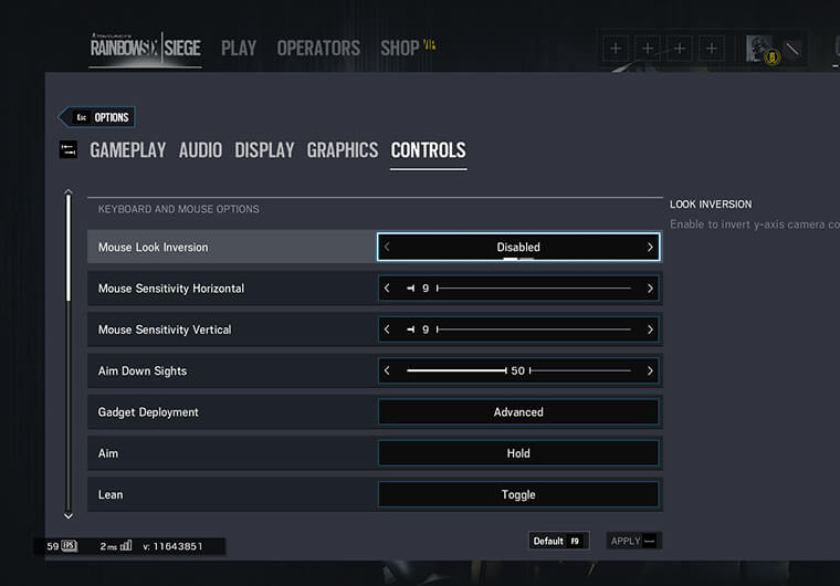 Best Rainbow Six Siege DPI settings